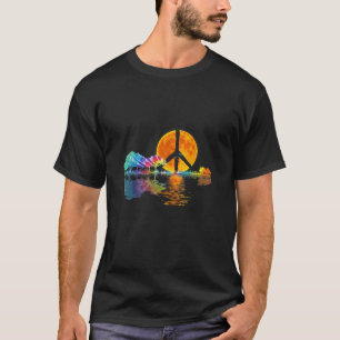 Camiseta Guitarista lago Shadow Peace Love Guitar