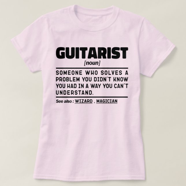 Camiseta Guitarista NouDefinition Guitar Lover Musical (Frente do Design)