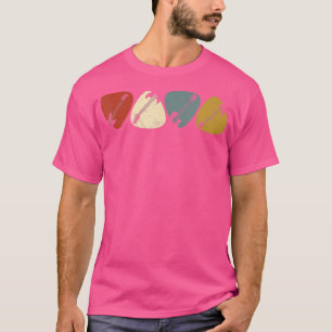 Camiseta Guitaristas Da Vintage Pick Retro Guitaristas Bass