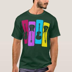 Camiseta Guitaristas Retro Guitarista Acústica Guitarra R