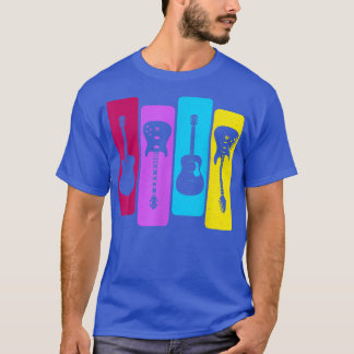 Camiseta Guitaristas Retro Guitarista Acústica Guitarra R