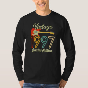 Camiseta Guitarra 25 Anos de Idade Vintage 1997