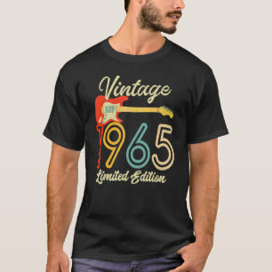 Camiseta Guitarra 57 Anos de Idade Vintage 1965