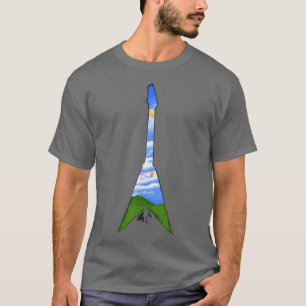 Camiseta Guitarra Acústica, Árvore, guitarra, guitarrista