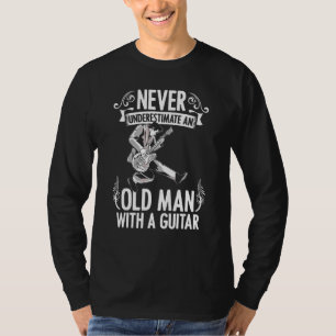 Camiseta Guitarra Acústica Elétrica De Bass, Antiga Cara Gu