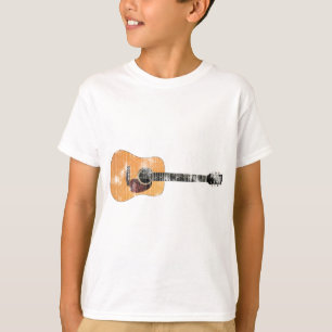 Camiseta Guitarra acústica horizontal (afligido)