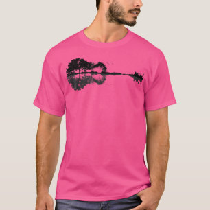 Camiseta Guitarra Acústica Nature Forest Music Bass Guitarr