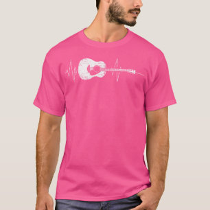 Camiseta Guitarra Acústica, Presente De Pulsação Para Music