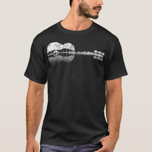 Camiseta Guitarra Acústica Treeline Sunset Si String Guitar