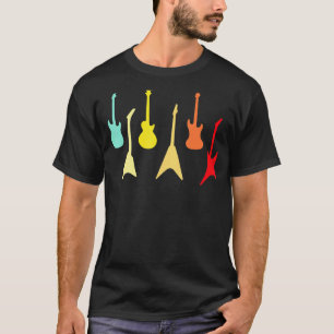 Camiseta Guitarra Amor Diferentes Guitarras Tocador de Guit