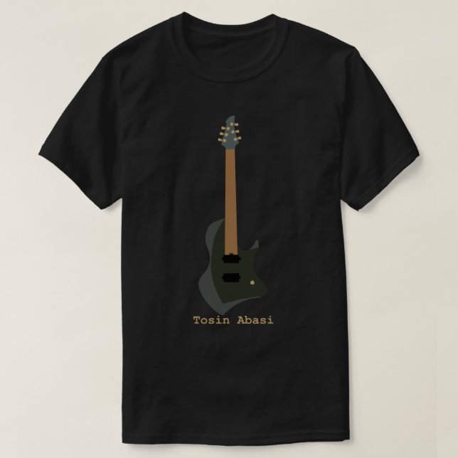 Camiseta Guitarra - Animais Tosin Abasi como Líderes Clássi (Frente do Design)