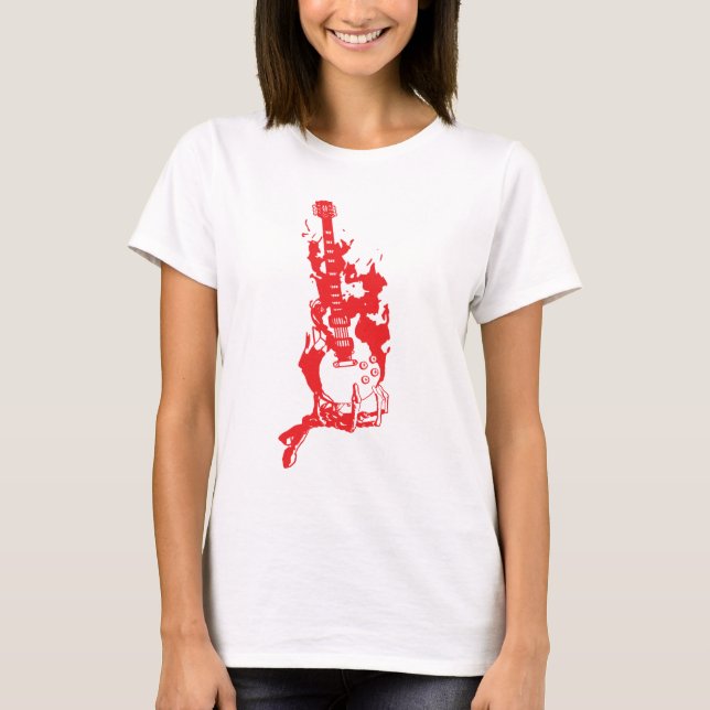 CAMISETA GUITARRA ARDENTE (Frente)