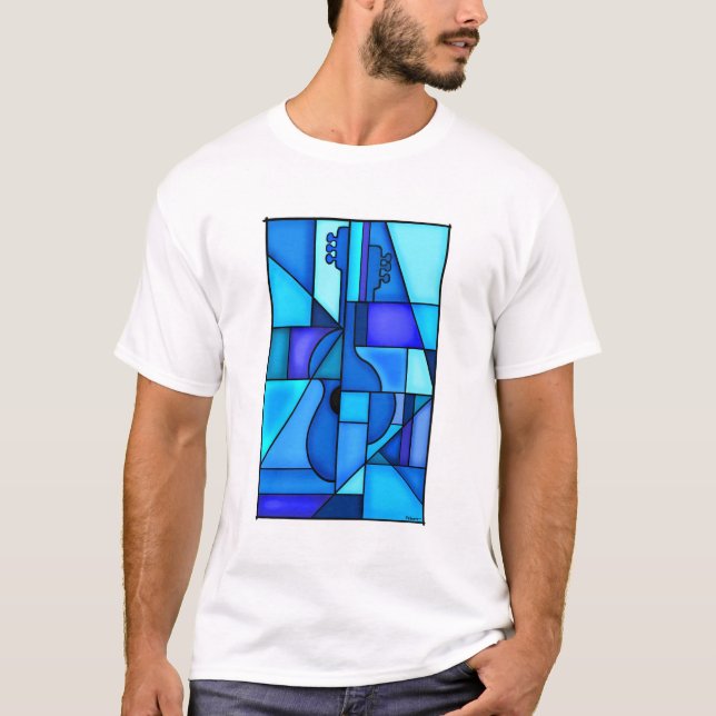 Camiseta Guitarra azul (Frente)