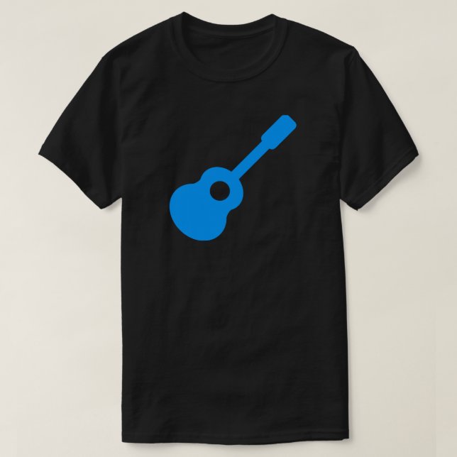 Camiseta Guitarra azul (Frente do Design)