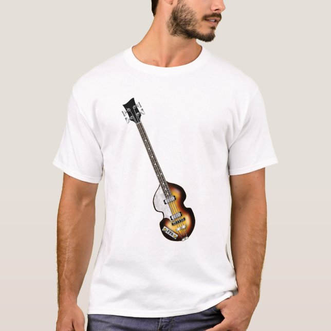 Camiseta Guitarra baixa do violino (Frente)
