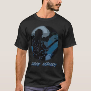 Camiseta Guitarra Bluegrey Moodlit do Tshirt de Nedwich