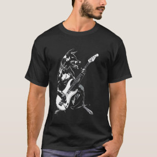 Camiseta Guitarra Canina - Pai de Pinscher Alemão Mãe