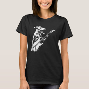 Camiseta Guitarra Canina - Pai Greyhound Mãe