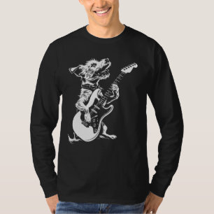 Camiseta Guitarra Canina - Pai Jack Russell Mãe