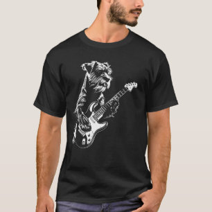 Camiseta Guitarra Canina - Pai Schnauzer Mãe