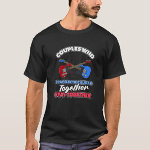 Camiseta Guitarra Casal E Elétrica