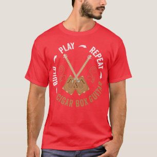 Camiseta Guitarra CigarCompilar Reproduzir Premium CBG