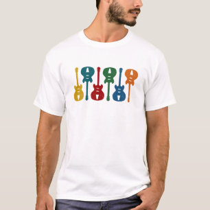 Camiseta Guitarra coloridas