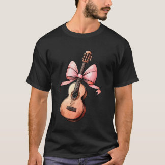 Camiseta Guitarra com Laço Sedutor Mãe Guitarrista Dia das 