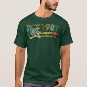 Camiseta Guitarra Com Mais De 35 Anos, Presentes Vintage 19