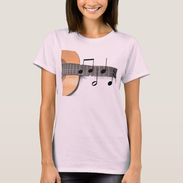 Camiseta Guitarra com notas (Frente)