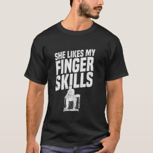 Camiseta Guitarra com Pedal de Aço Ela gosta das habilidade