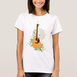 Camiseta Guitarra com videiras