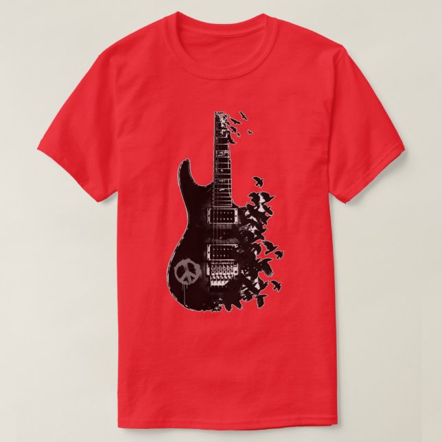 Camiseta Guitarra Crow (Frente do Design)