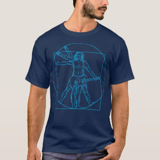 Camiseta Guitarra de Homem Vitruano