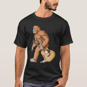 Camiseta Guitarra de Pé-Grande Sasquatch Guitarra Jogadores