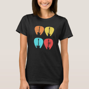 Camiseta Guitarra De Retro Vintage Escolhida Para A Guitarr