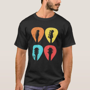 Camiseta Guitarra De Retro Vintage Escolhida Para A Guitarr