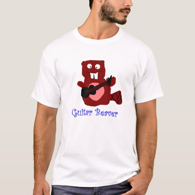 Camiseta guitarra do castor (Frente)