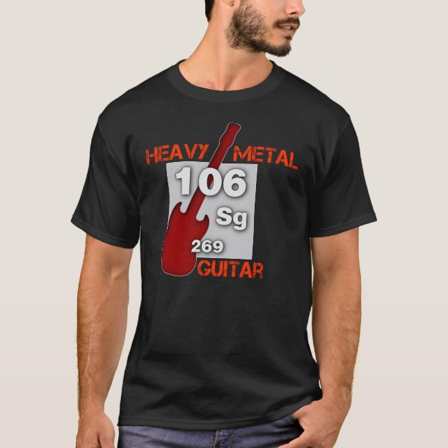 Camiseta Guitarra do metal pesado (Frente)