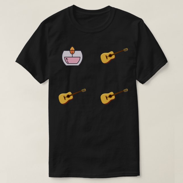 Camiseta Guitarra do Sticker Pack (Frente do Design)