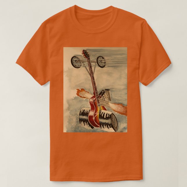Camiseta guitarra dragster Classic TShirt (Frente do Design)