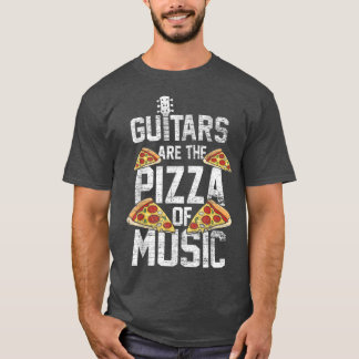 Camiseta Guitarra É A Pizza Da Comida Da Guitarrista Musica