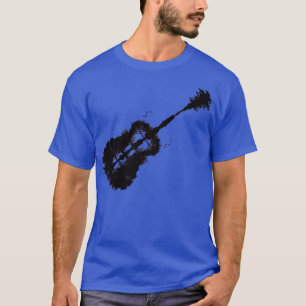 Camiseta guitarra e cidade