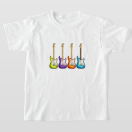 Camiseta Guitarra Elétrica Colorida