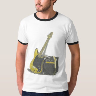Camiseta Guitarra elétrica e t-shirt da arte do ampère