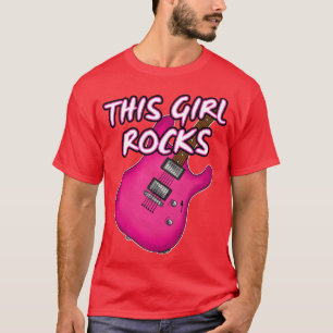 Camiseta Guitarra Elétrica Esta Garota Rocha A Guitarrista