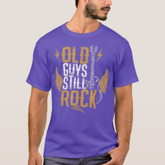 Camiseta Guitarra Elétrica Que Teve Caras Velhas Ainda Roch