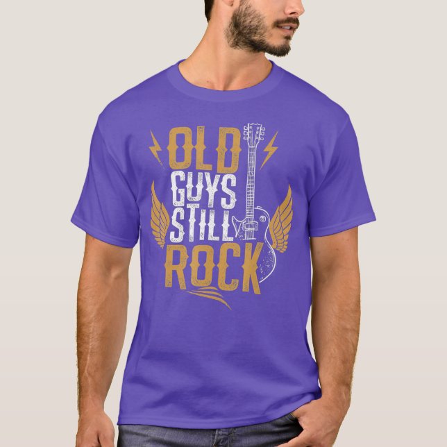 Camiseta Guitarra Elétrica Que Teve Caras Velhas Ainda Roch (Frente)