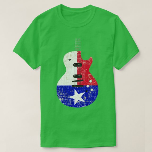Camiseta Guitarra Elétrica Sinalizador do Texas Manipulaçõe (Frente do Design)