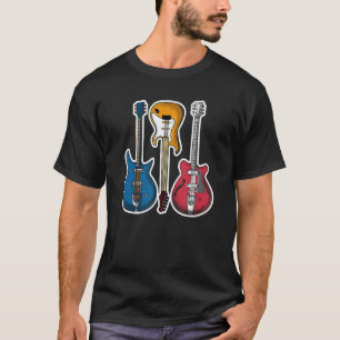 Camiseta Guitarra Elétrica Vintage Retro Músico Clássico 1